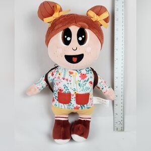 Lily Huckleberry "This Little Sreet" Plush Doll with Backpack 15" Tall